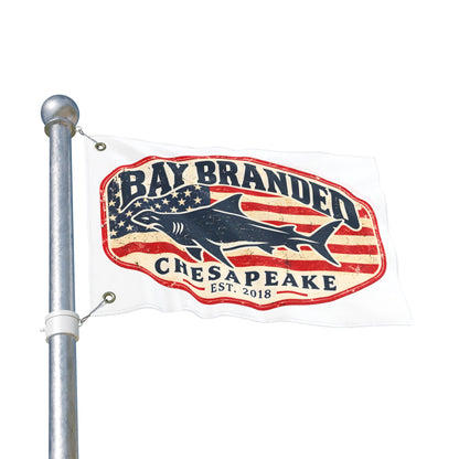 American Megalodon Bay Branded Flag