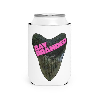Bay Branded Logo Can Cooler Sleeve - Neon Pink