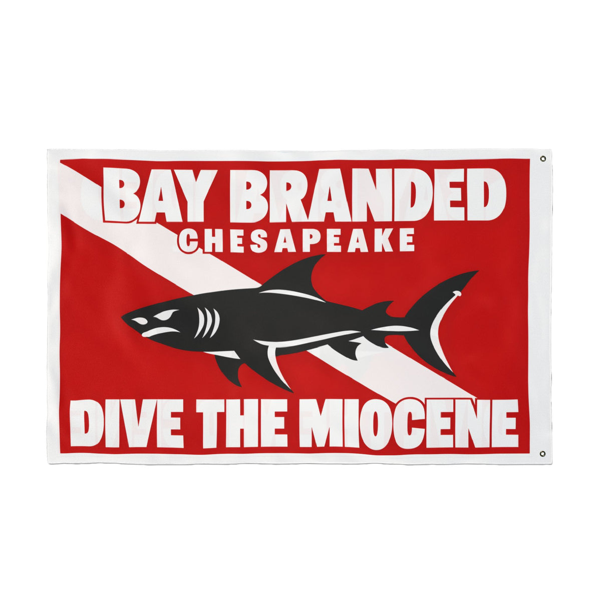 Dive the Miocene Rectangle Flag