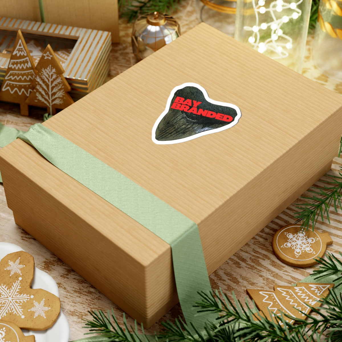 Bay Branded Logo Sticker — Red