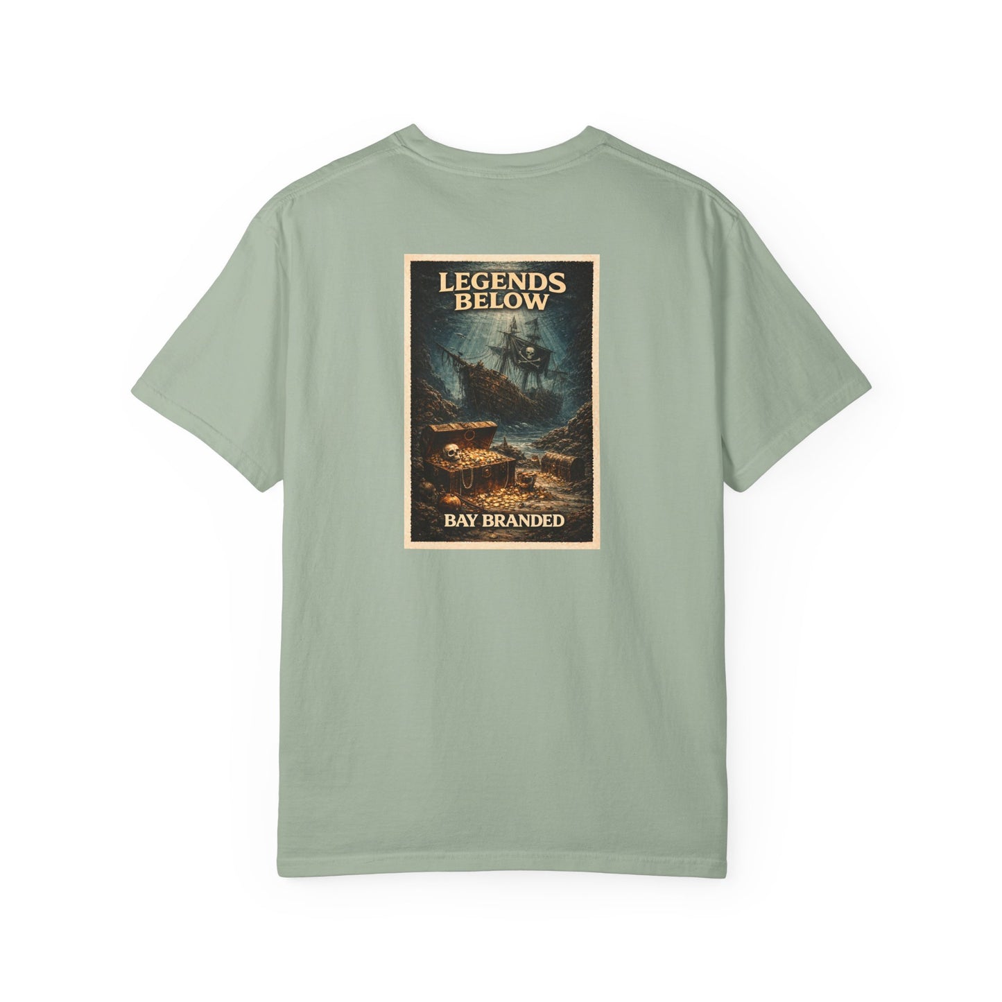 Bay Branded T-Shirt — Legends Below Pirate Wreck