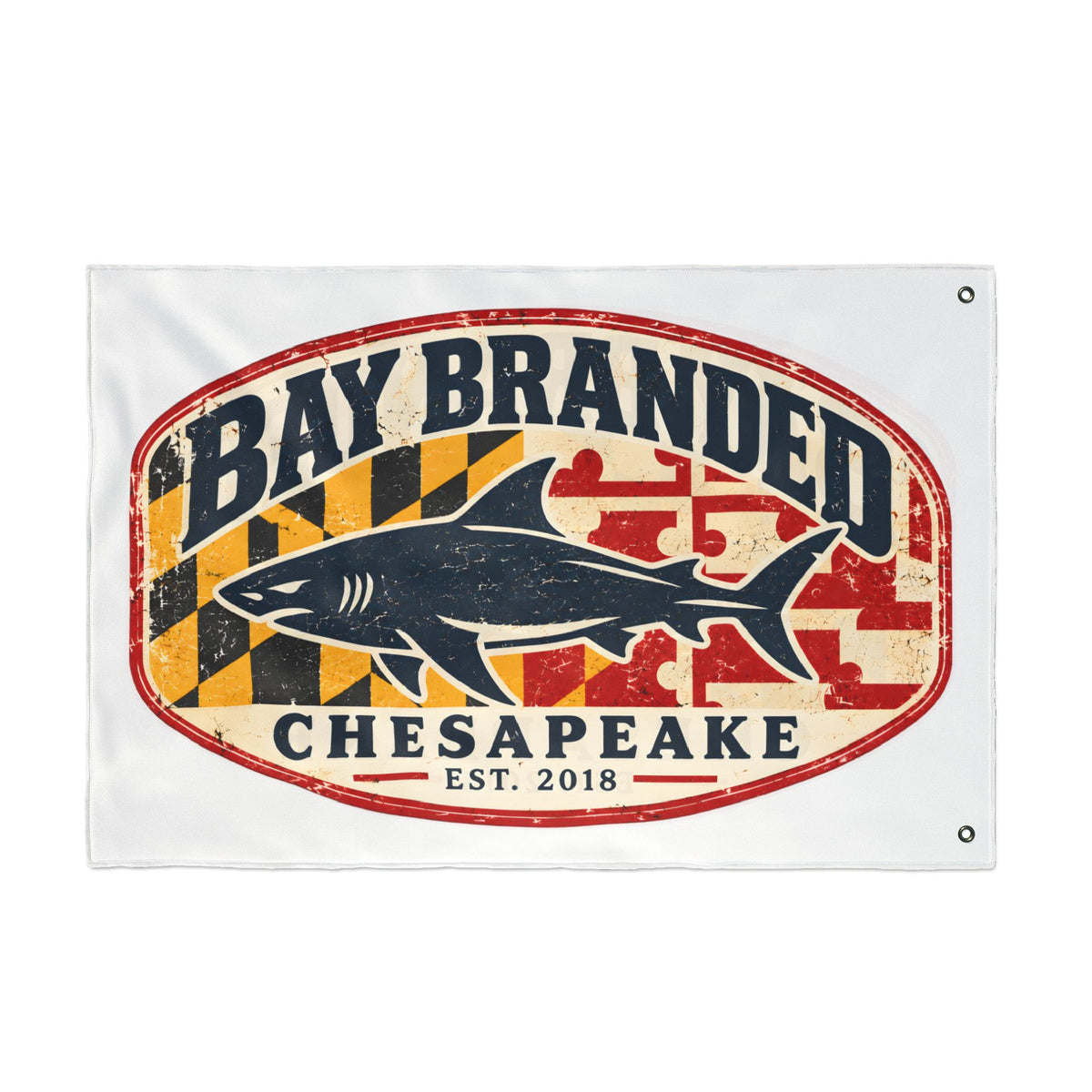 Chesapeake Megalodon Bay Branded Flag