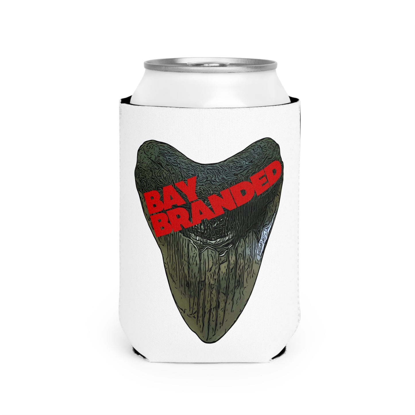 Bay Branded Logo Can Cooler Sleeve - Red