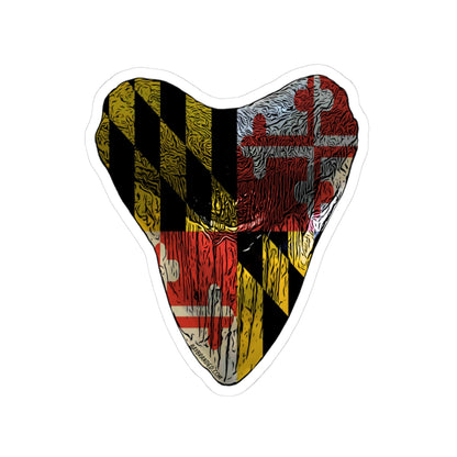 Megalodon Maryland Flag Sticker