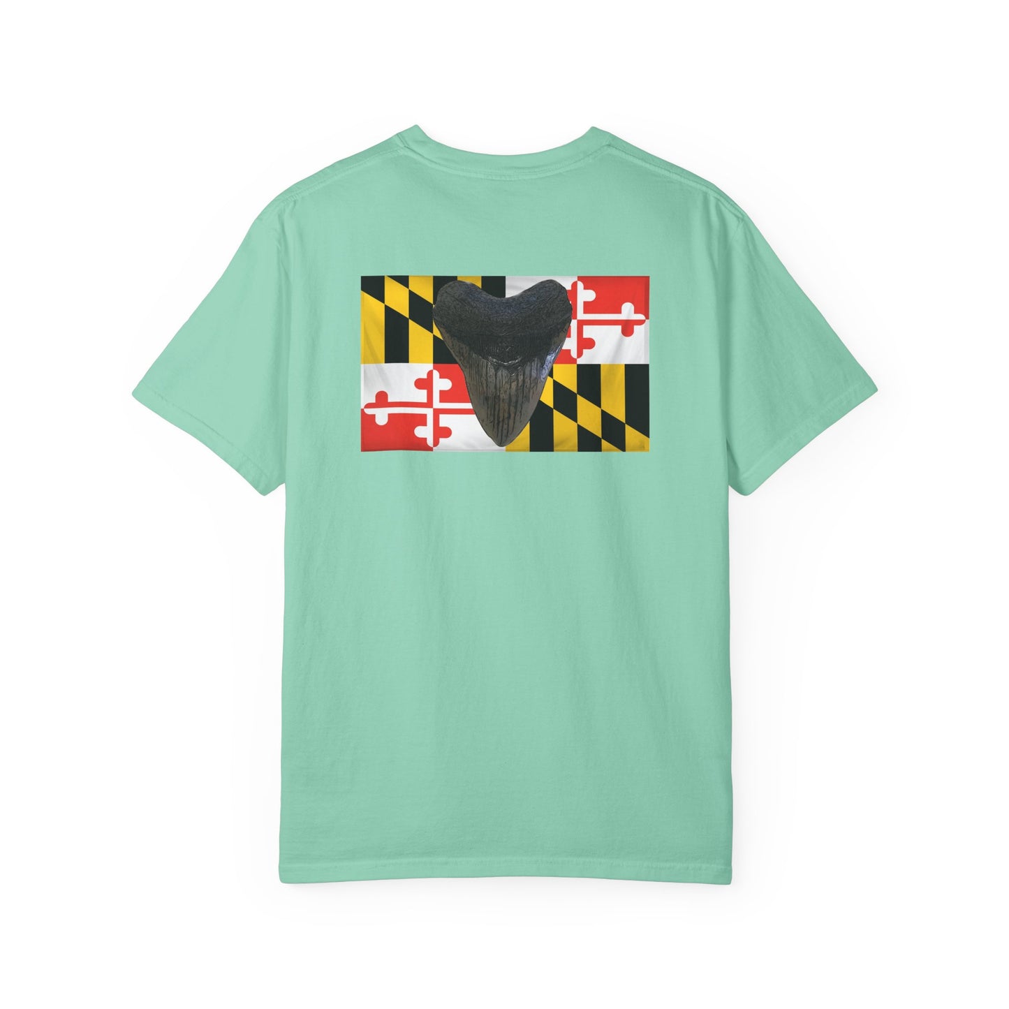 Maryland Flag Meglodon Sharkstooth T-Shirt