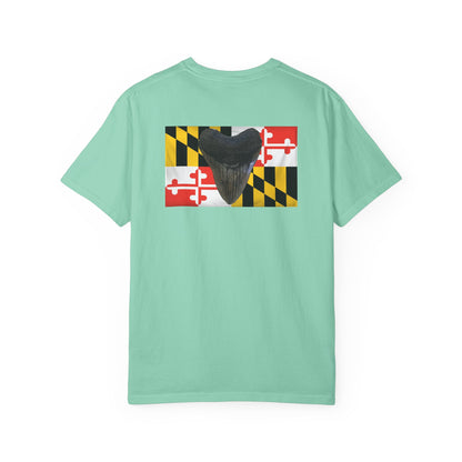 Maryland Flag Meglodon Sharkstooth T-Shirt