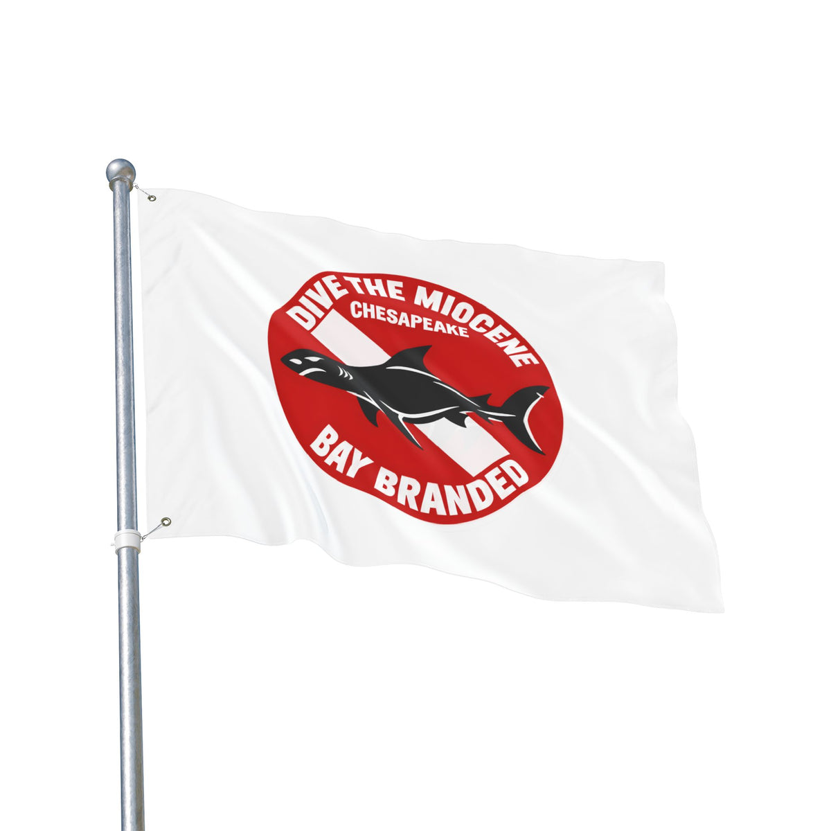 Dive the Miocene Circle Flag