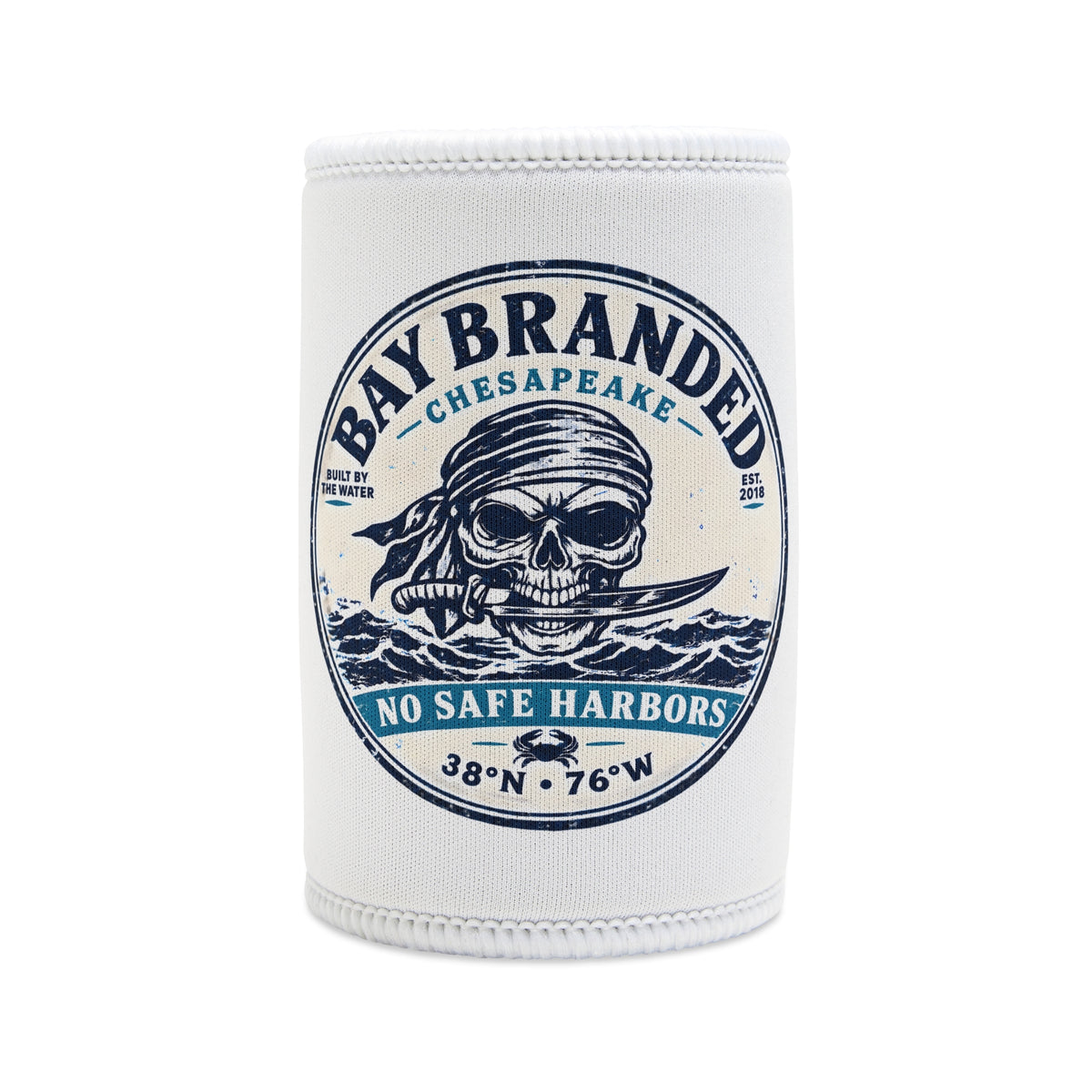 No Safe Harbors Pirate Can Koozie