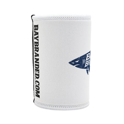 Distressed Blue Megalodon Can Koozie