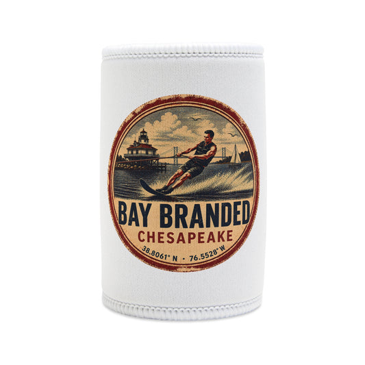 Old School Water Skier Can Koozie
