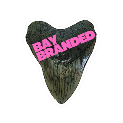 Bay Branded Logo Sticker — Neon Pink