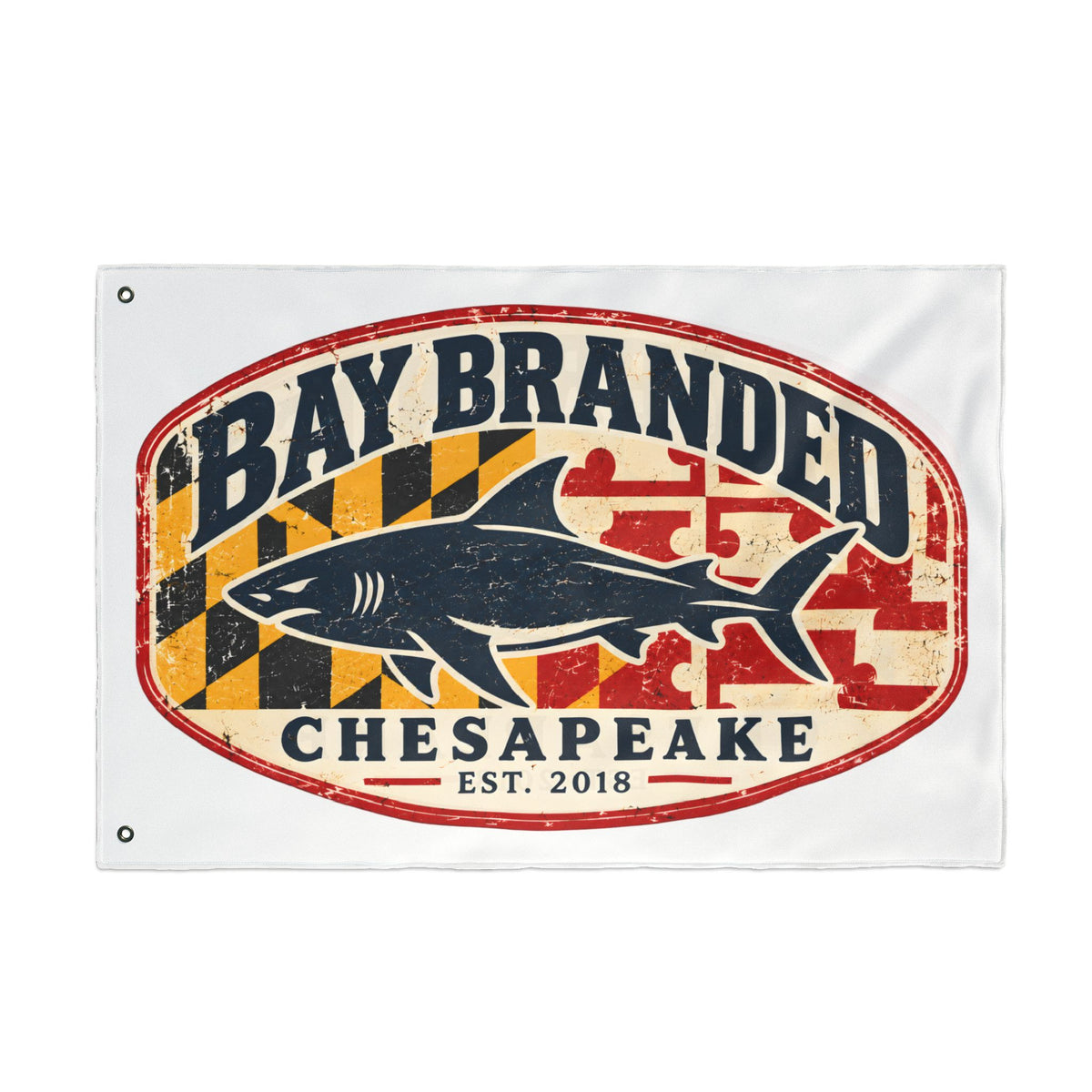 Chesapeake Megalodon Bay Branded Flag