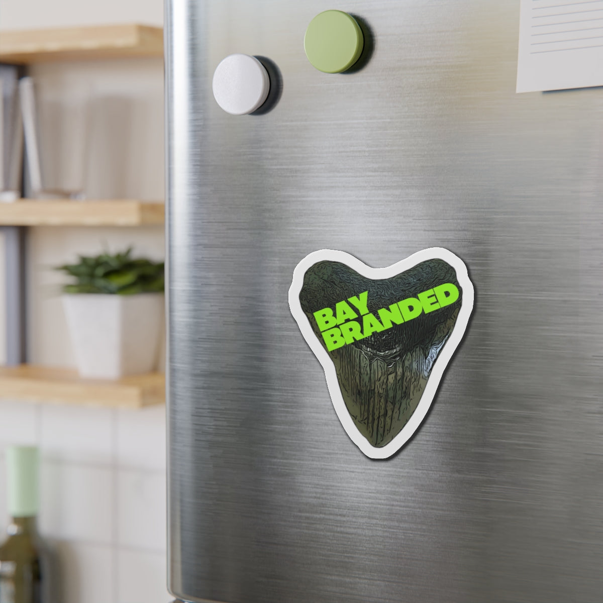 Bay Branded Magnet — Neon Green