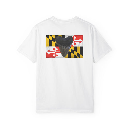 Maryland Flag Meglodon Sharkstooth T-Shirt
