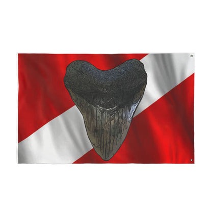 Dive Megalodon Flag