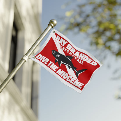 Dive the Miocene Rectangle Flag