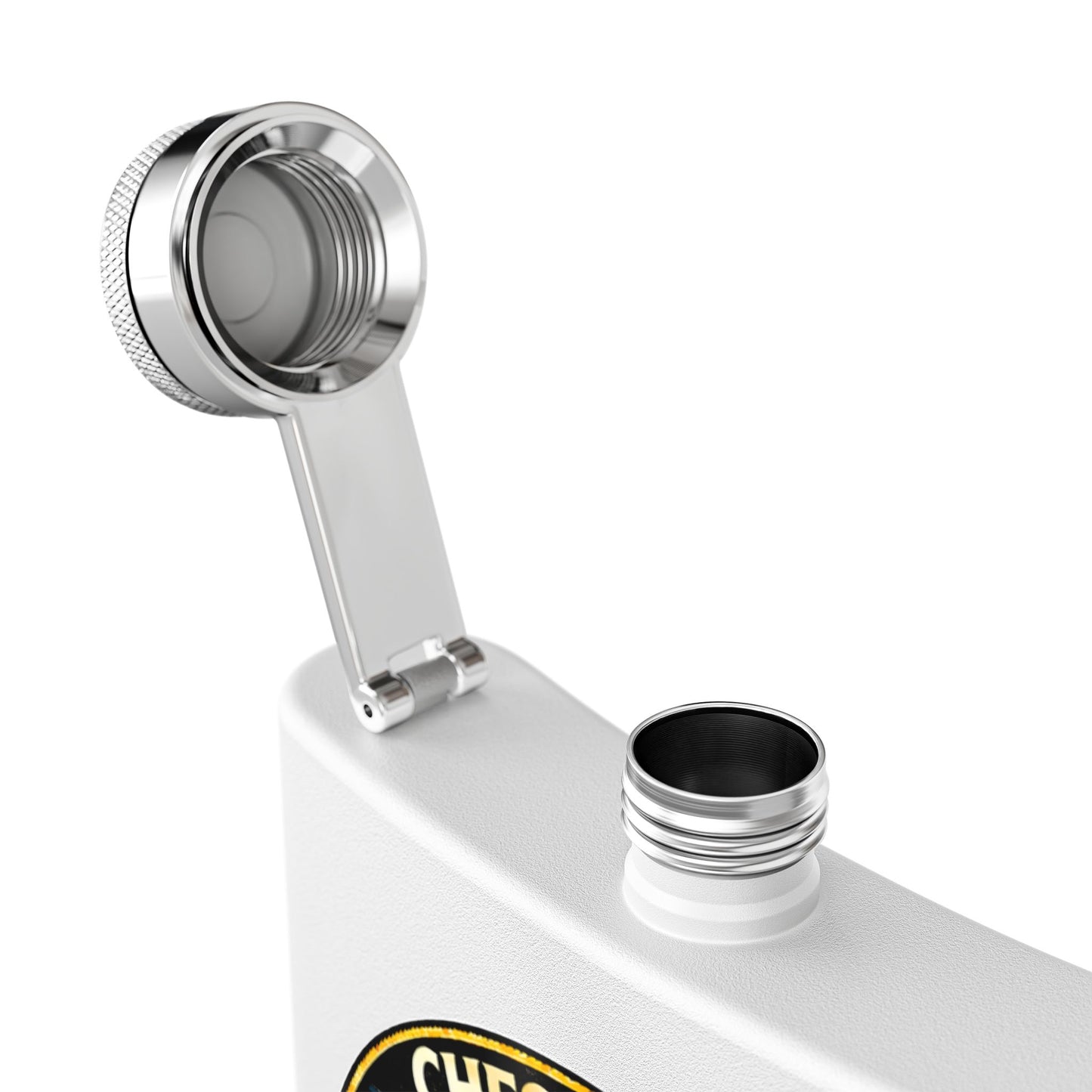 Bay Branded Old Fashioned Flask - 6oz Stainless Steel