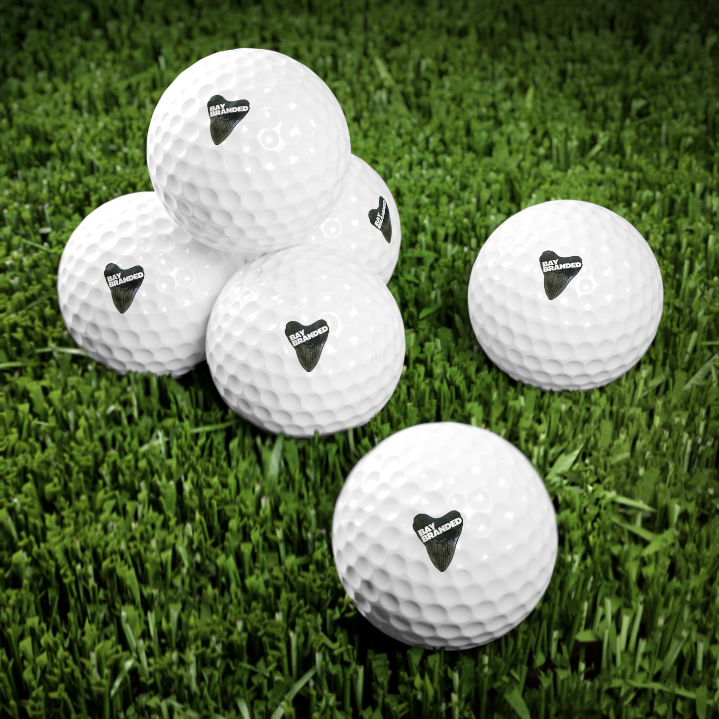 Bay Branded Megalodon Golf Balls, 6pcs