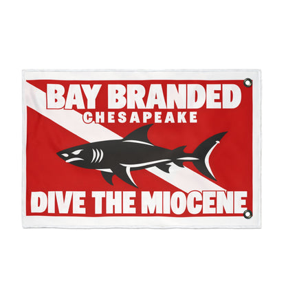 Dive the Miocene Rectangle Flag