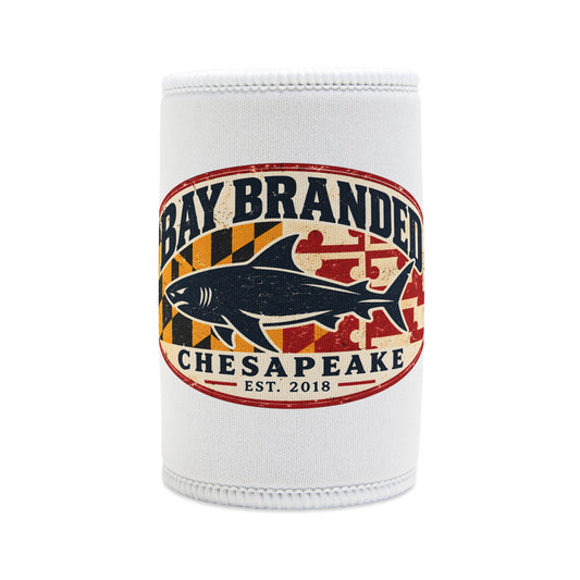 Maryland Flag Megalodon Can Koozie