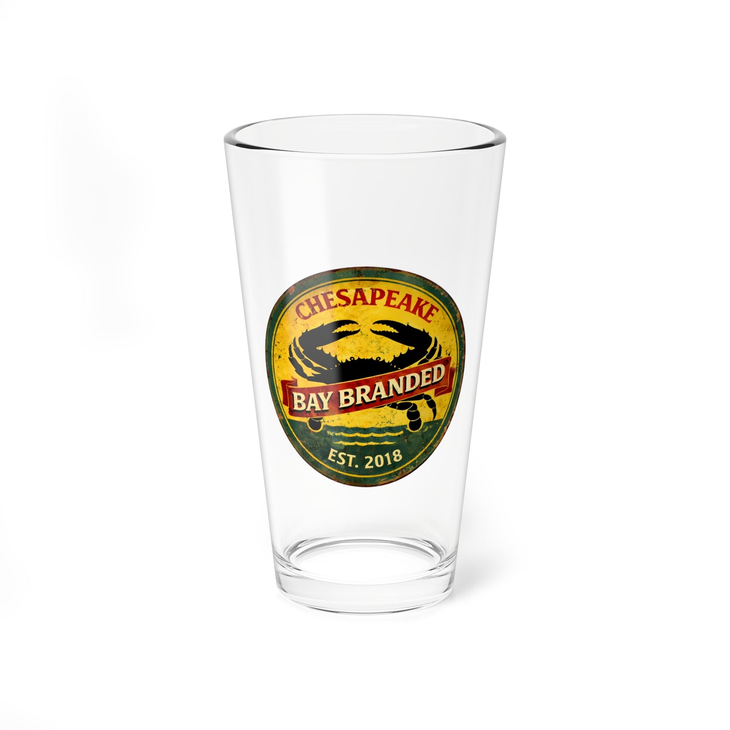 Bay Branded Crab Glass - 16oz