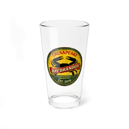 Bay Branded Crab Glass - 16oz
