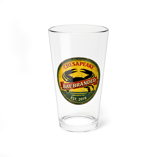 Bay Branded Crab Glass - 16oz