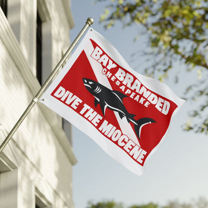 Dive the Miocene Rectangle Flag