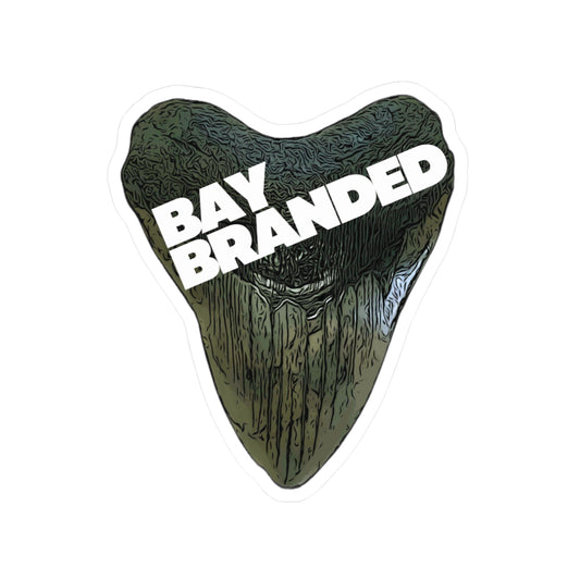 Bay Branded Logo Sticker — White