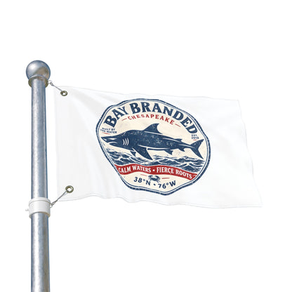 Calm Waters Fierce Roots Flag