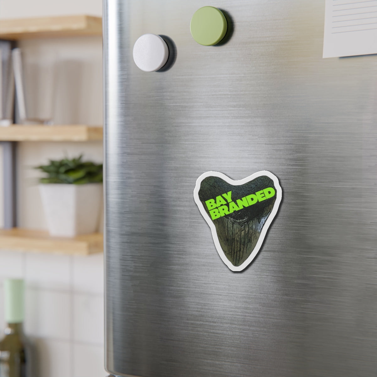 Bay Branded Magnet — Neon Green