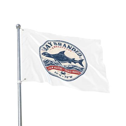 Calm Waters Fierce Roots Flag