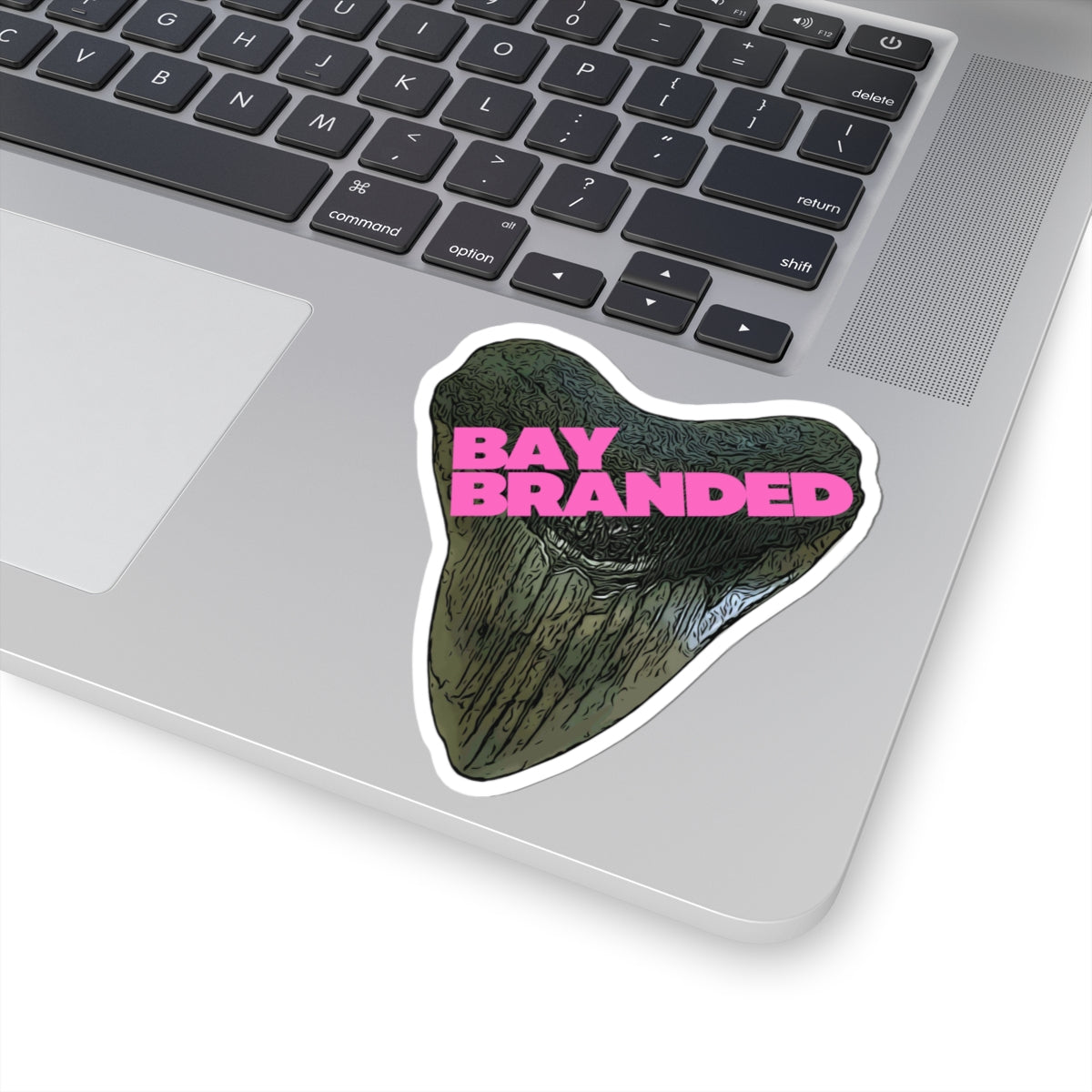 Bay Branded Logo Sticker — Neon Pink