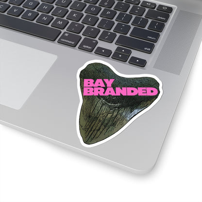 Bay Branded Logo Sticker — Neon Pink