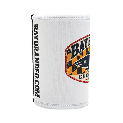 Maryland Flag Megalodon Can Koozie