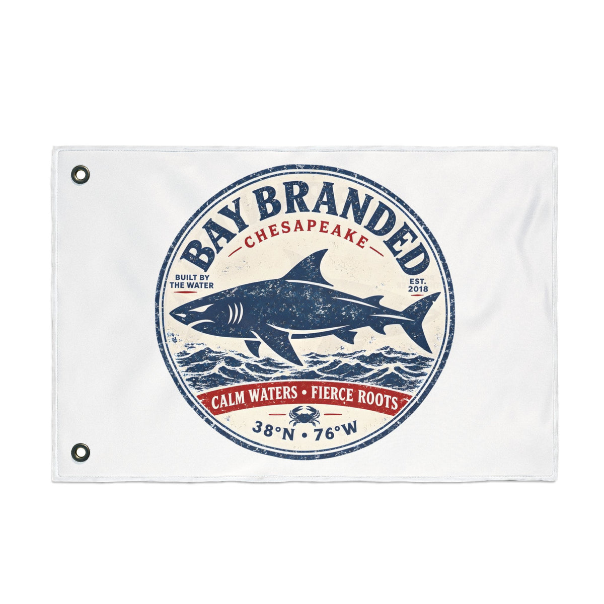 Calm Waters Fierce Roots Flag