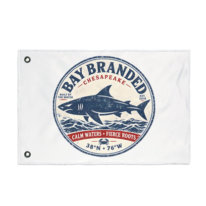Calm Waters Fierce Roots Flag
