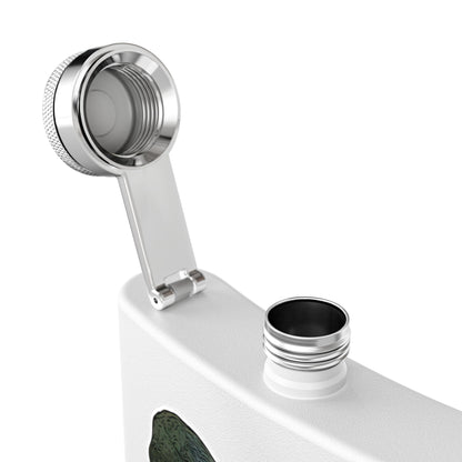 Bay Branded Megalodon Logo Flask - 6oz Stainless Steel Flask