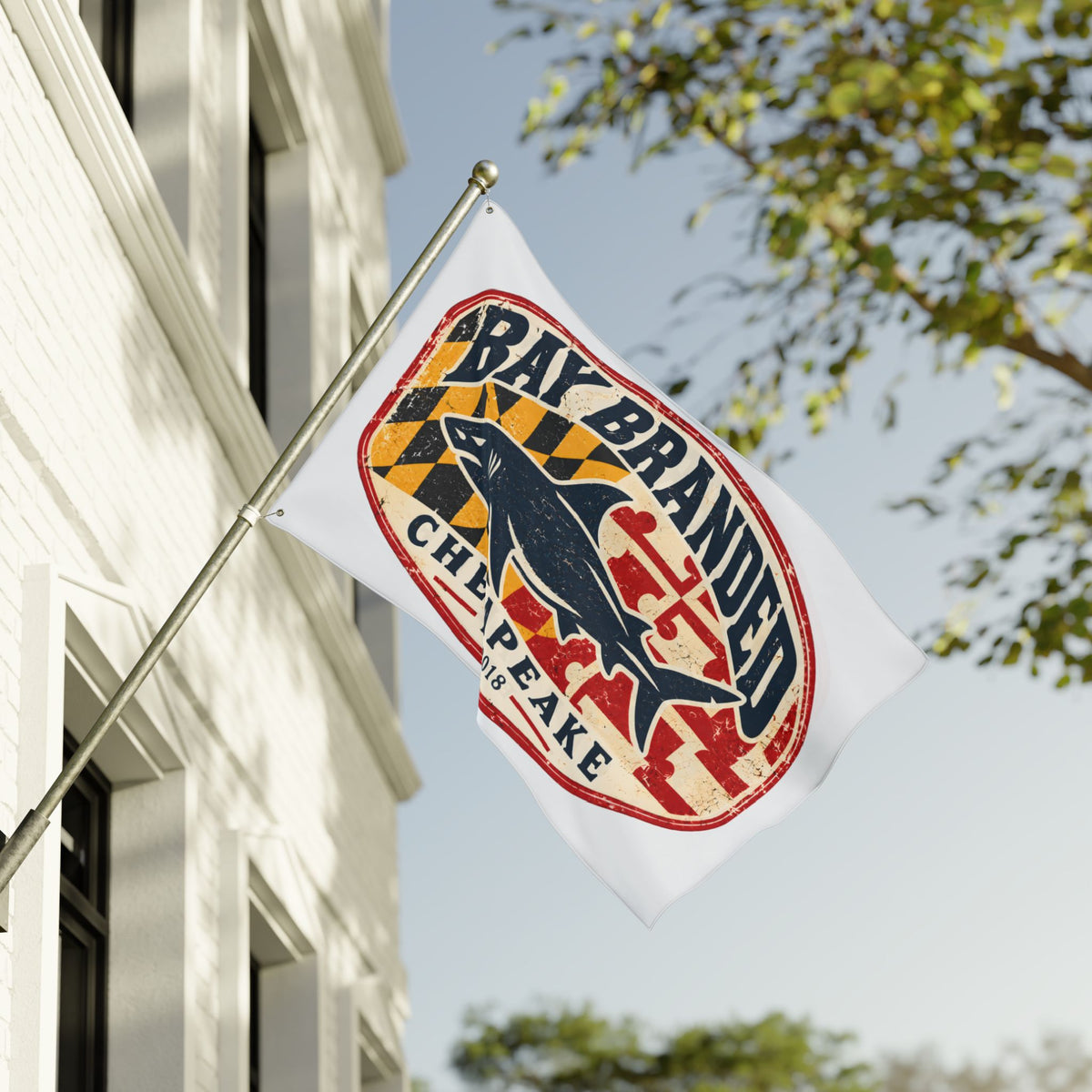 Chesapeake Megalodon Bay Branded Flag