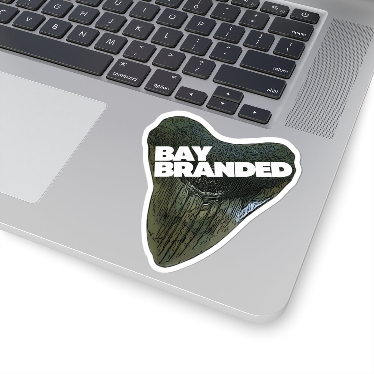 Bay Branded Logo Sticker — White