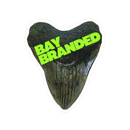 Bay Branded Logo Sticker — Neon Green