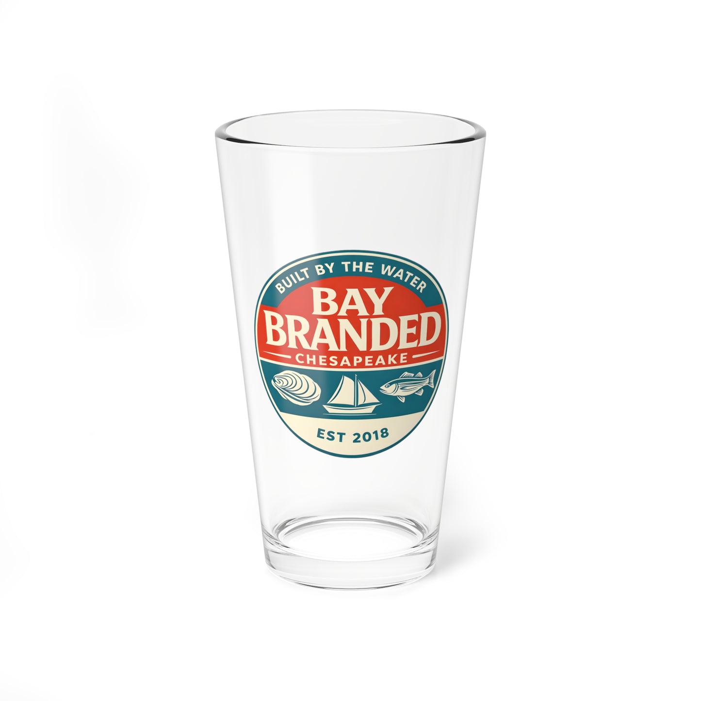Bay Branded Water Built Glass - 16oz