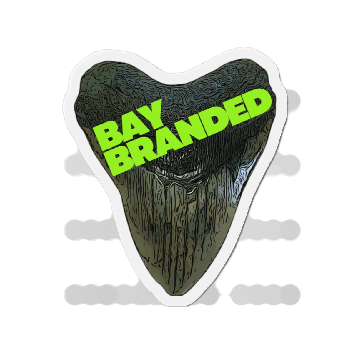 Bay Branded Magnet — Neon Green