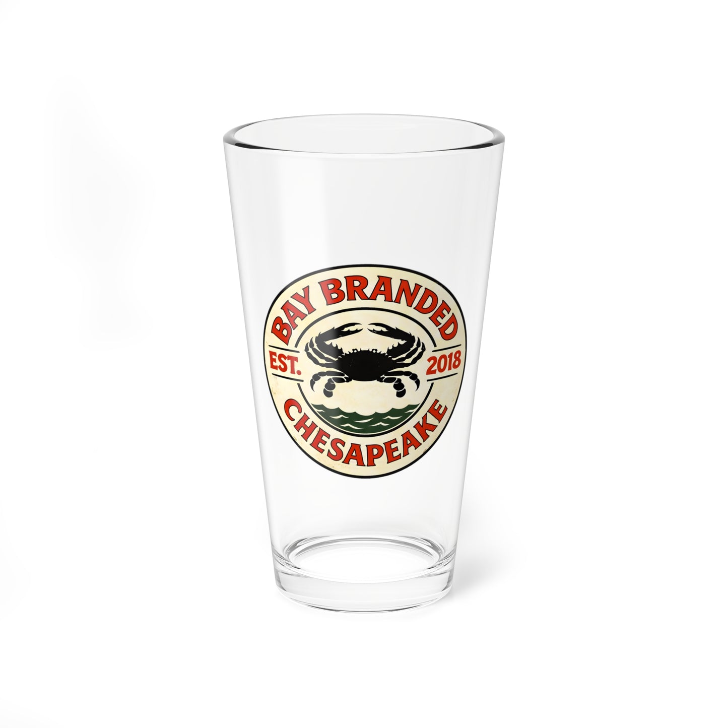 Bay Branded Crab Glass - 16oz