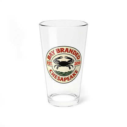 Bay Branded Crab Glass - 16oz