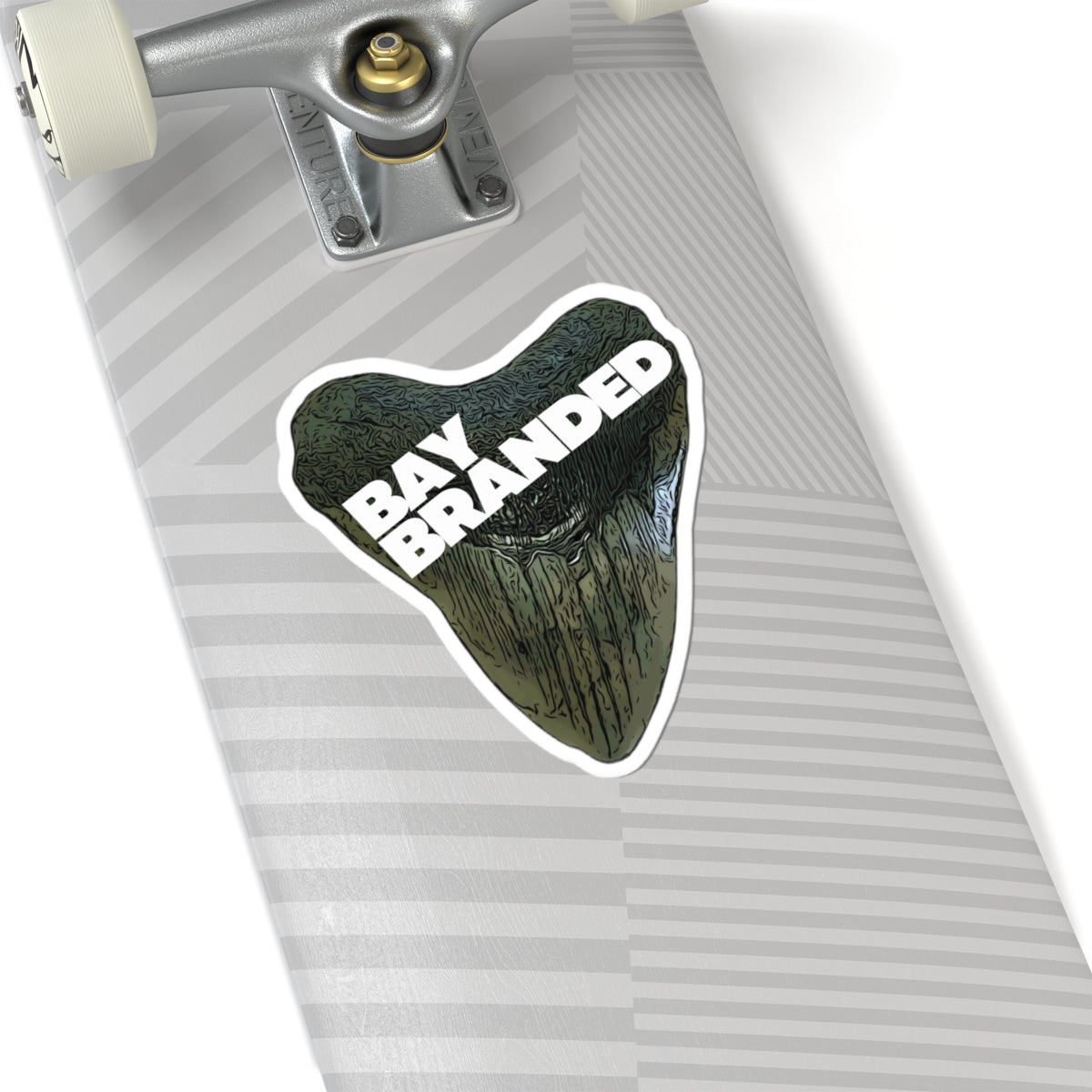Bay Branded Logo Sticker — White