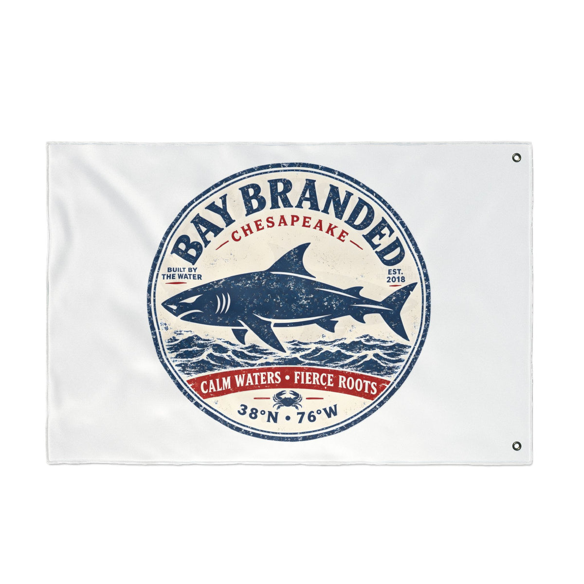Calm Waters Fierce Roots Flag