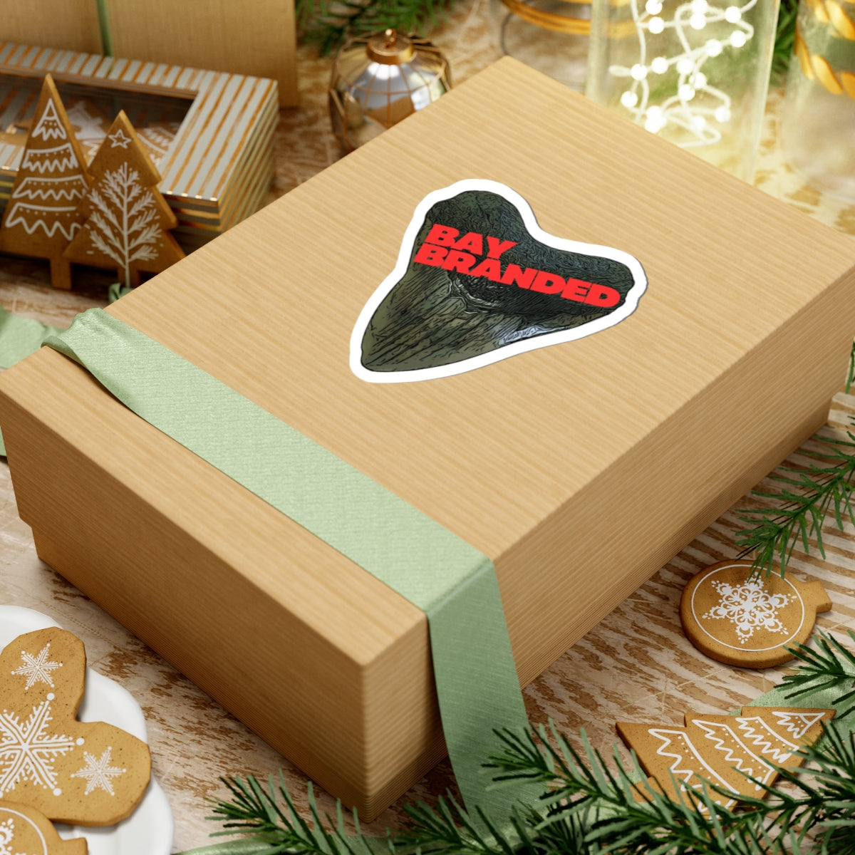 Bay Branded Logo Sticker — Red