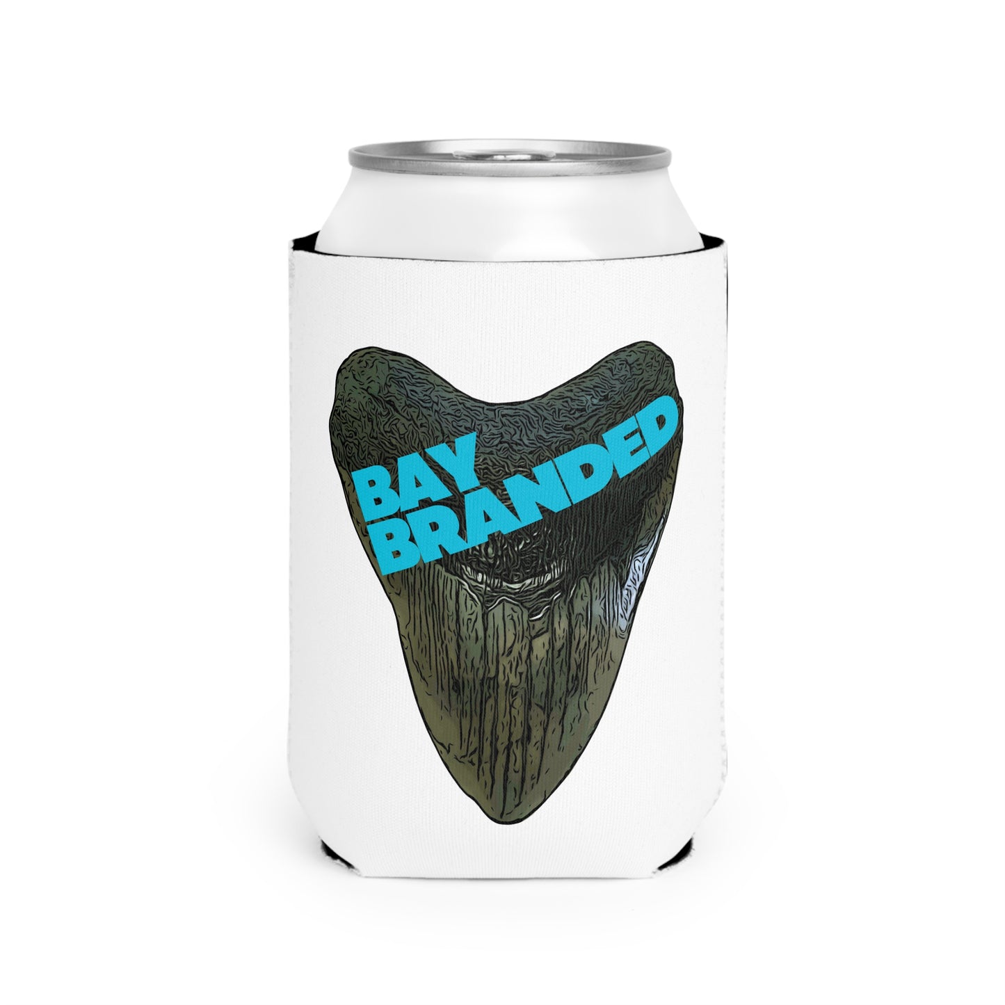 Bay Branded Logo Can Cooler Sleeve - Blue