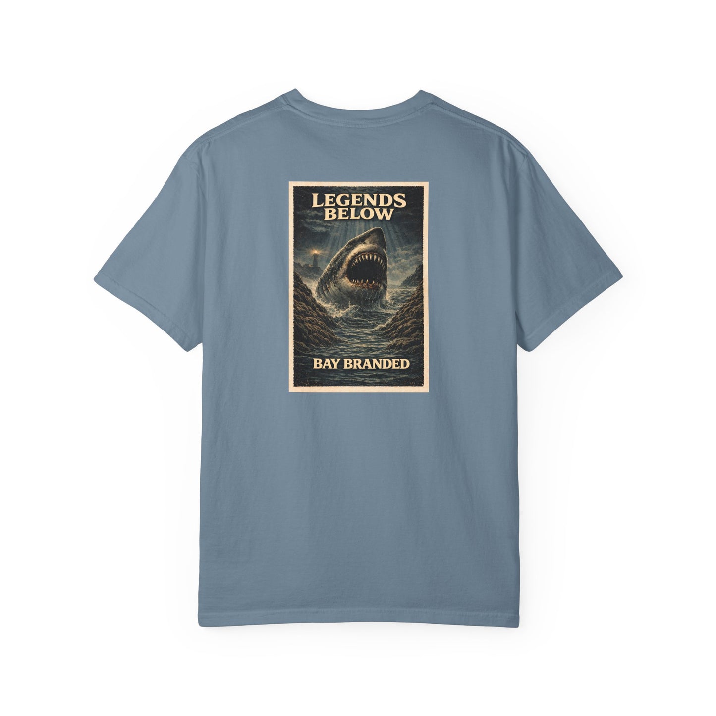 Bay Branded T-Shirt — Legends Below Megalodon
